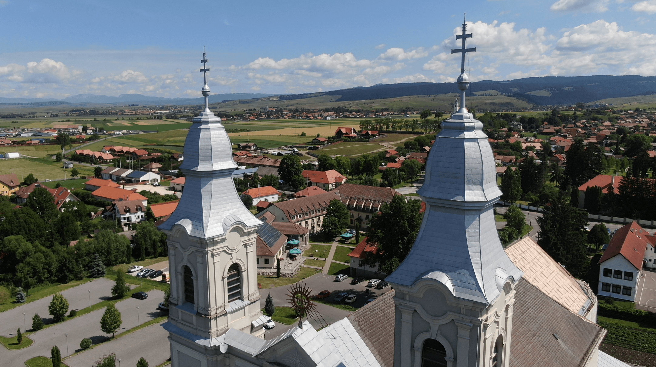 Légi kilátás a Jakab Antal Ház környékéről
